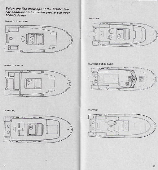 Mako 1984 Specification Brochure
