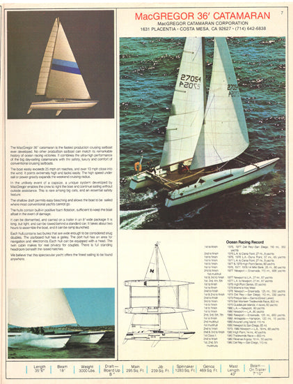 MacGregor 1980s Brochure