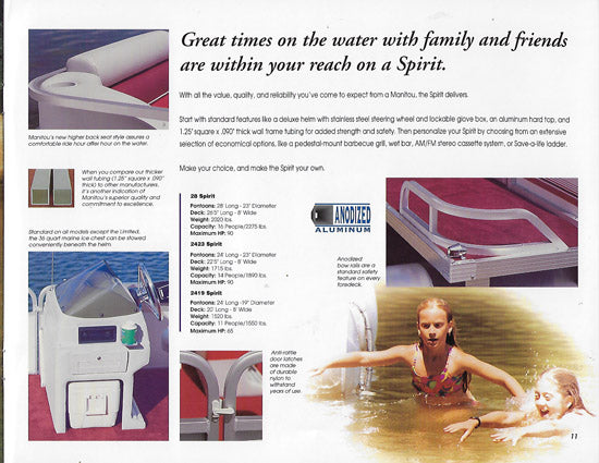 Manitou 1995 Pontoon Brochure
