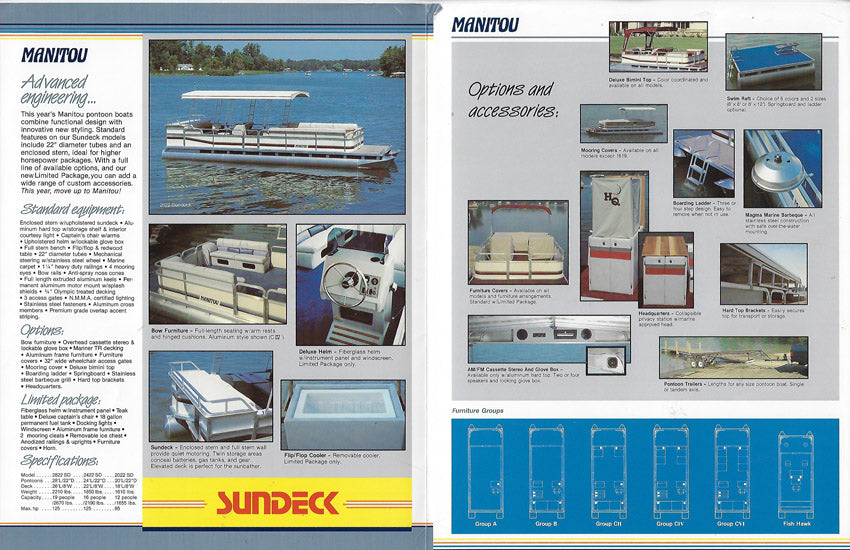 Manitou 1988 Pontoon Brochure