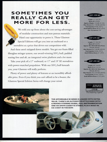 Glastron 1995 Brochure