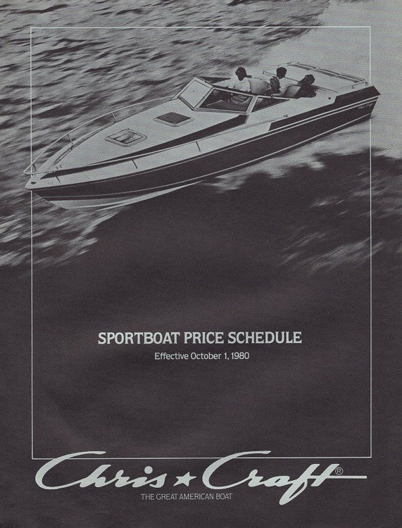 Chris Craft 1981 Sport Boat Price List