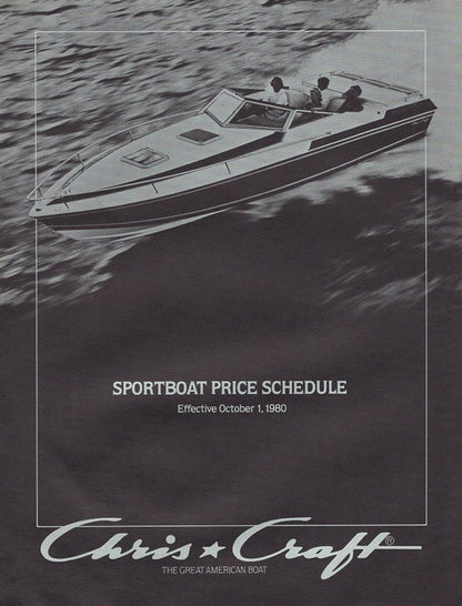 Chris Craft 1981 Sport Boat Price List