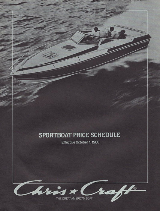 Chris Craft 1981 Sport Boat Price List