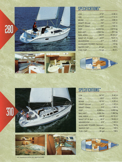 Hunter 1999 Brochure