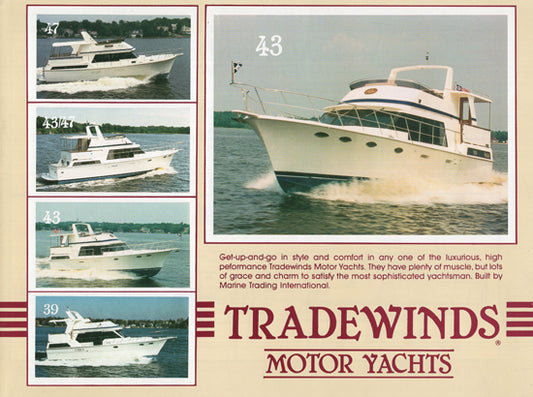 Tradewinds 1989 Motor Yacht Brochure