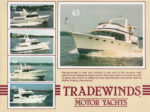 Tradewinds 1991 Motor Yacht Brochure