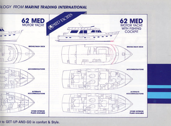 Med Yacht Series 1988 Extended Motor Yachts Brochure