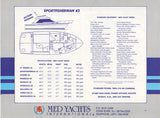 Med Yachts 1988 Motor Yacht Brochure