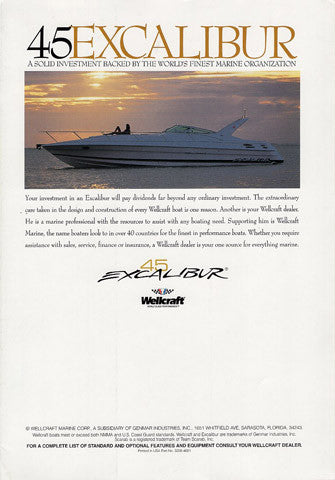 Wellcraft Excalibur 45X Brochure
