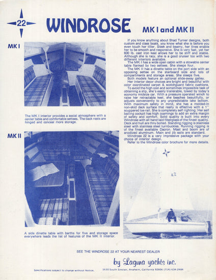 Windrose 22 Mark I and II Brochure