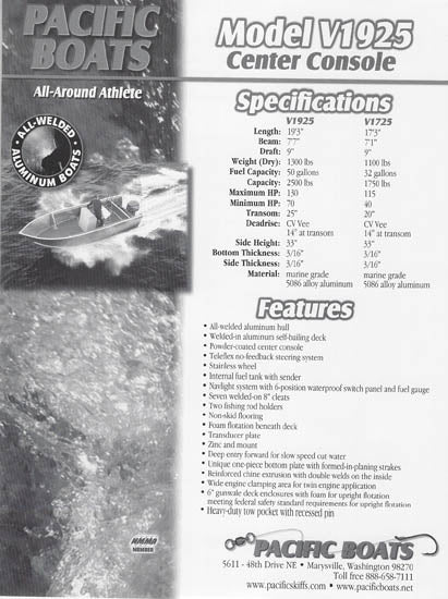 Pacific V1925 Brochure