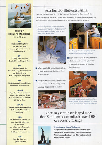 Beneteau 1999 Company Brochure
