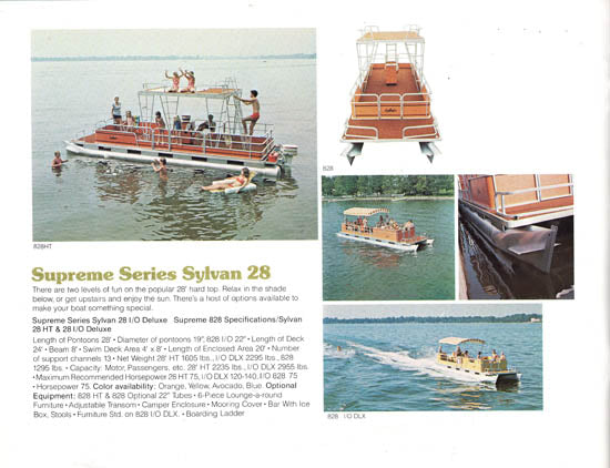 Sylvan 1978 Pontoon & Space Ship Brochure