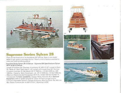 Sylvan 1978 Pontoon & Space Ship Brochure