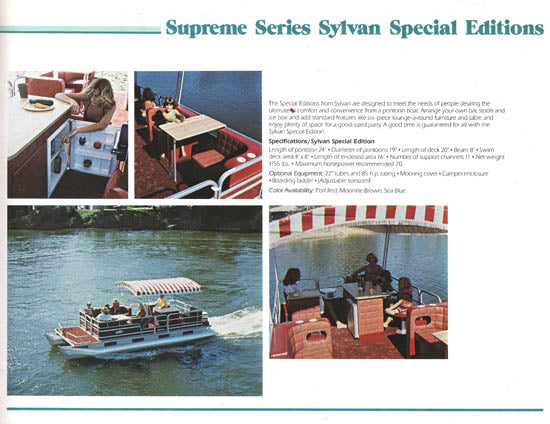 Sylvan 1979 Pontoon & Space Ship Brochure