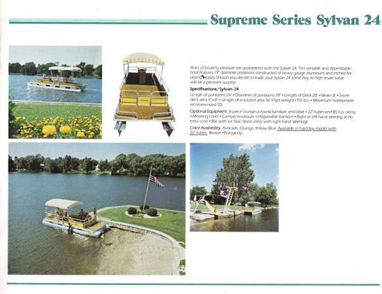 Sylvan 1979 Pontoon & Space Ship Brochure