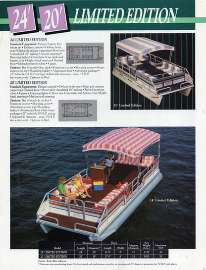 Sylvan 1988 Pontoon & Space Ship Brochure