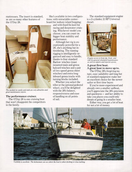 O'Day 28 Mark II Brochure