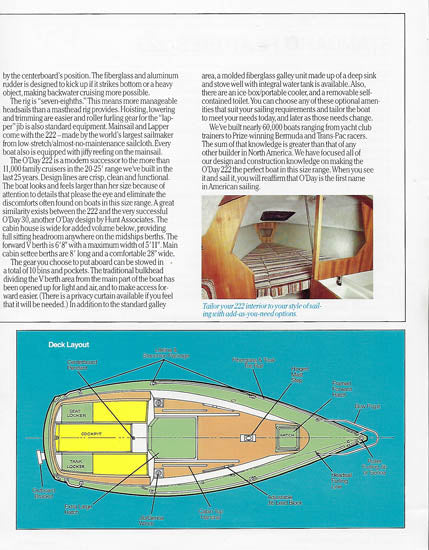 O'Day 222 Brochure