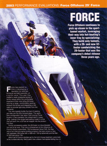 Force Offshore 26 & 29 Cat Brochure Package