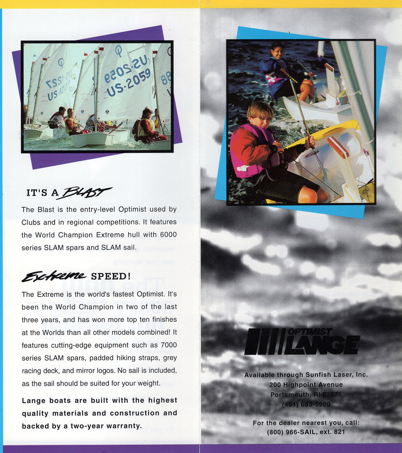 Lange Optimist Brochure