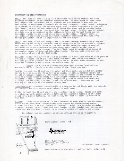 Spencer S-31 & S-35 Brochure