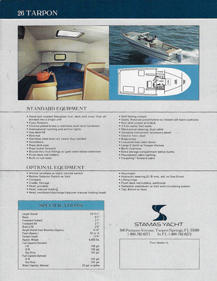 Stamas 26 Tarpon Brochure