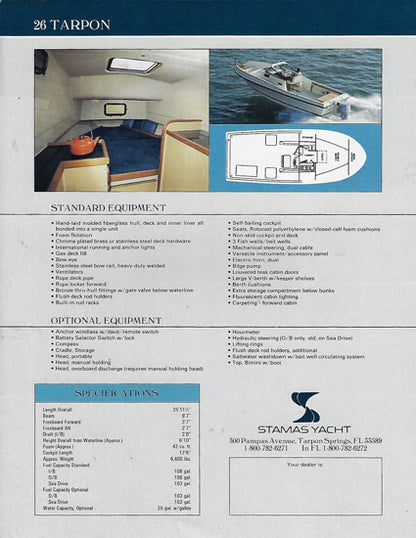 Stamas 26 Tarpon Brochure