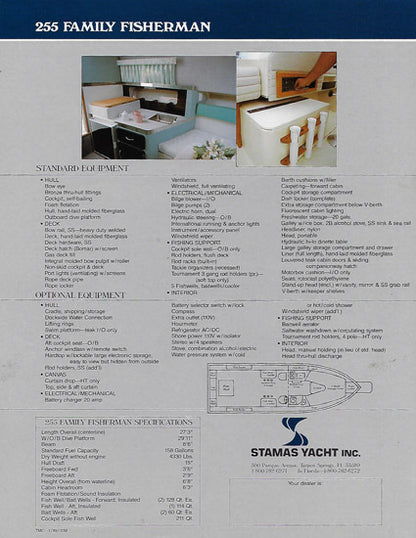 Stamas 255 Family Fisherman Brochure