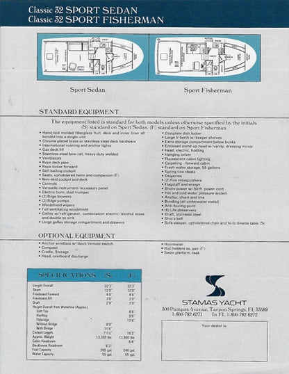 Stamas 32 Classic Series Brochure