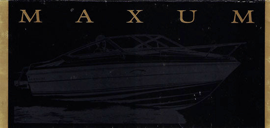 Maxum 1989 Poster Brochure