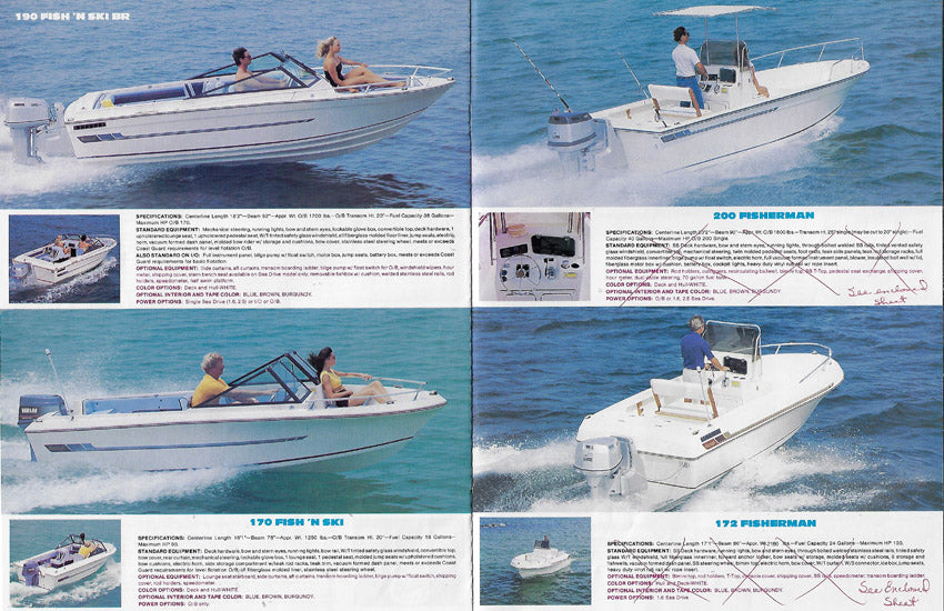 Sport Craft 1980s Brochure