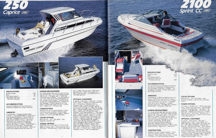 Sport Craft 1989 Brochure SailInfo I boatbrochure.com Sport Craft 1989 Brochure SailInfo I boatbrochure.com