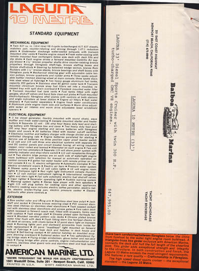 Laguna 10 Metre Brochure