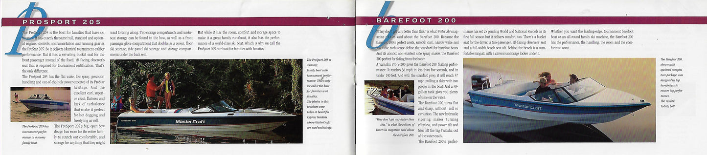 Mastercraft 1993 Full Line Brochure