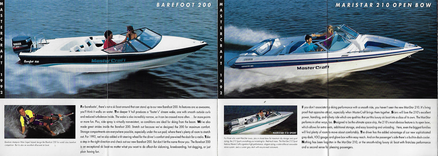 Mastercraft 1992 Full Line Brochure