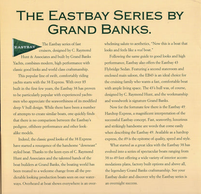 Grand Banks Eastbay 49HX Brochure