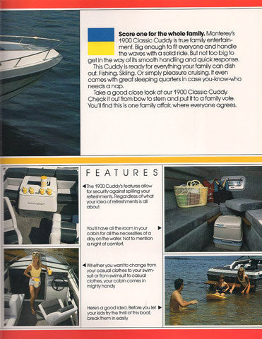 Monterey 1900 Classic Cuddy Brochure