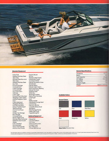 Monterey 1900 Classic Cuddy Brochure