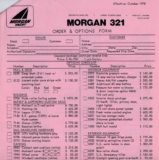 Morgan 32 Specification Brochure