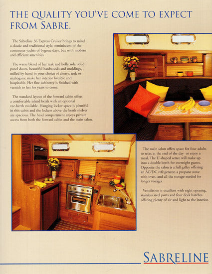 Sabreline 36 Express Cruiser Brochure