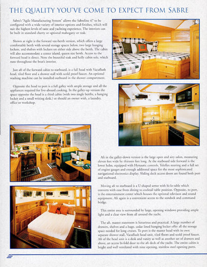 Sabreline 47 Brochure