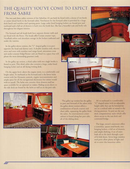 Sabreline 43 Brochure