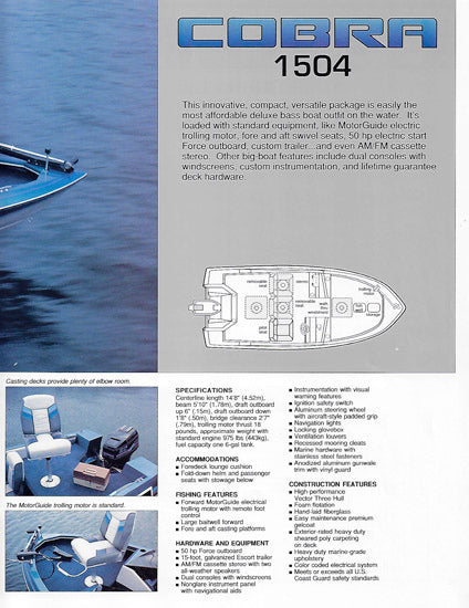 Bayliner 1989 Cobra Brochure