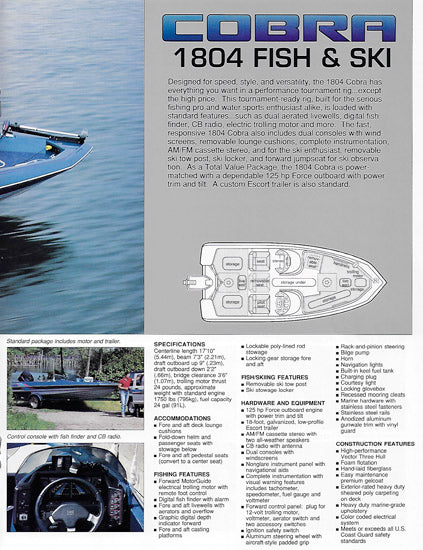 Bayliner 1989 Cobra Brochure