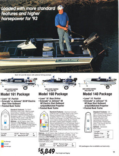 Lowe 1993 Brochure