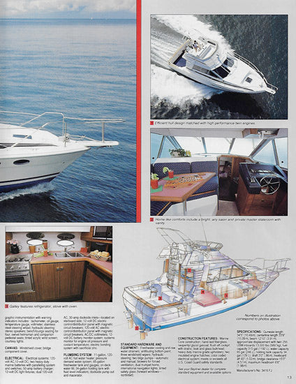 Bayliner 1987 Motor Yachts Brochure