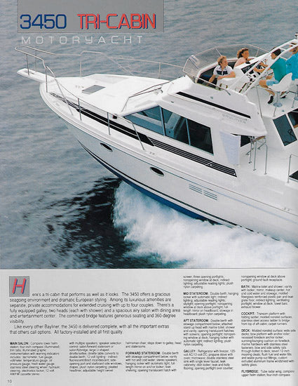 Bayliner 1987 Motor Yachts Brochure