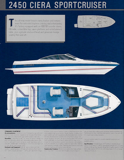 Bayliner 1986 Motoryacht Brochure